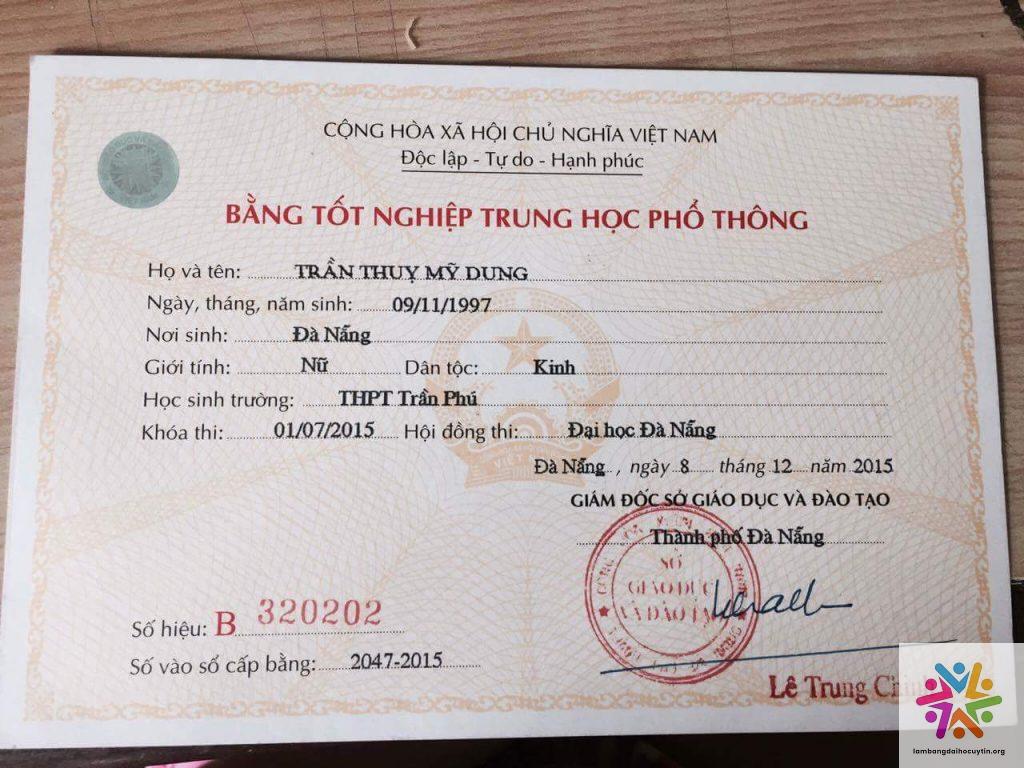 Làm Bằng Cấp 3 Giá Rẻ
