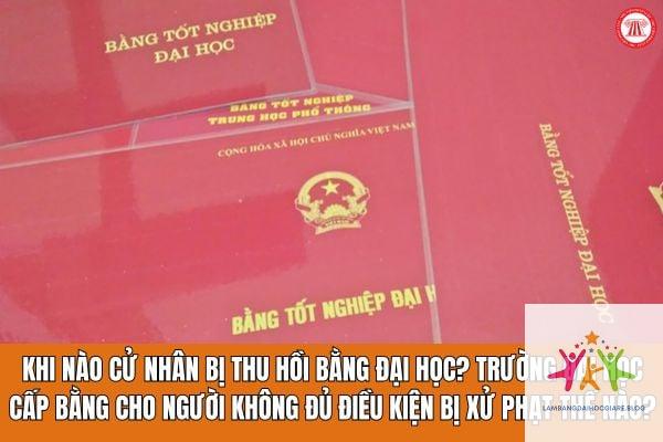 bằng đại học có bị thu hồi không - Hình 1
