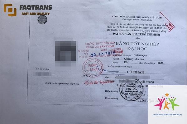 bằng đại học có cần chứng thực không - Hình 1