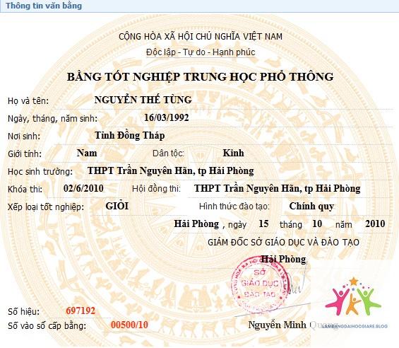 cách đọc thông tin trên bằng đại học - Hình 3