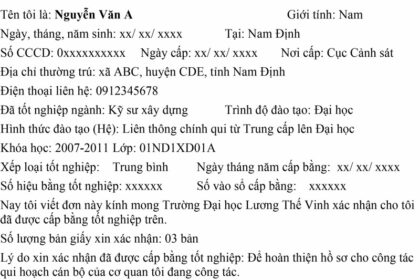 cách xác minh bằng đại học