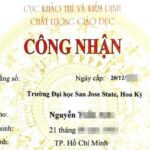 công nhận văn bằng đại học nước ngoài