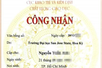 công nhận văn bằng đại học nước ngoài