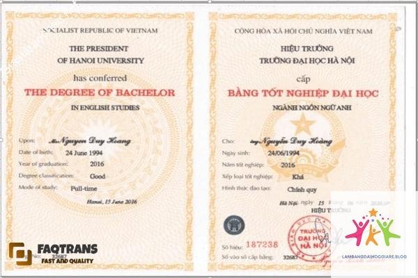 dịch thuật bằng đại học như thế nào - Hình 1