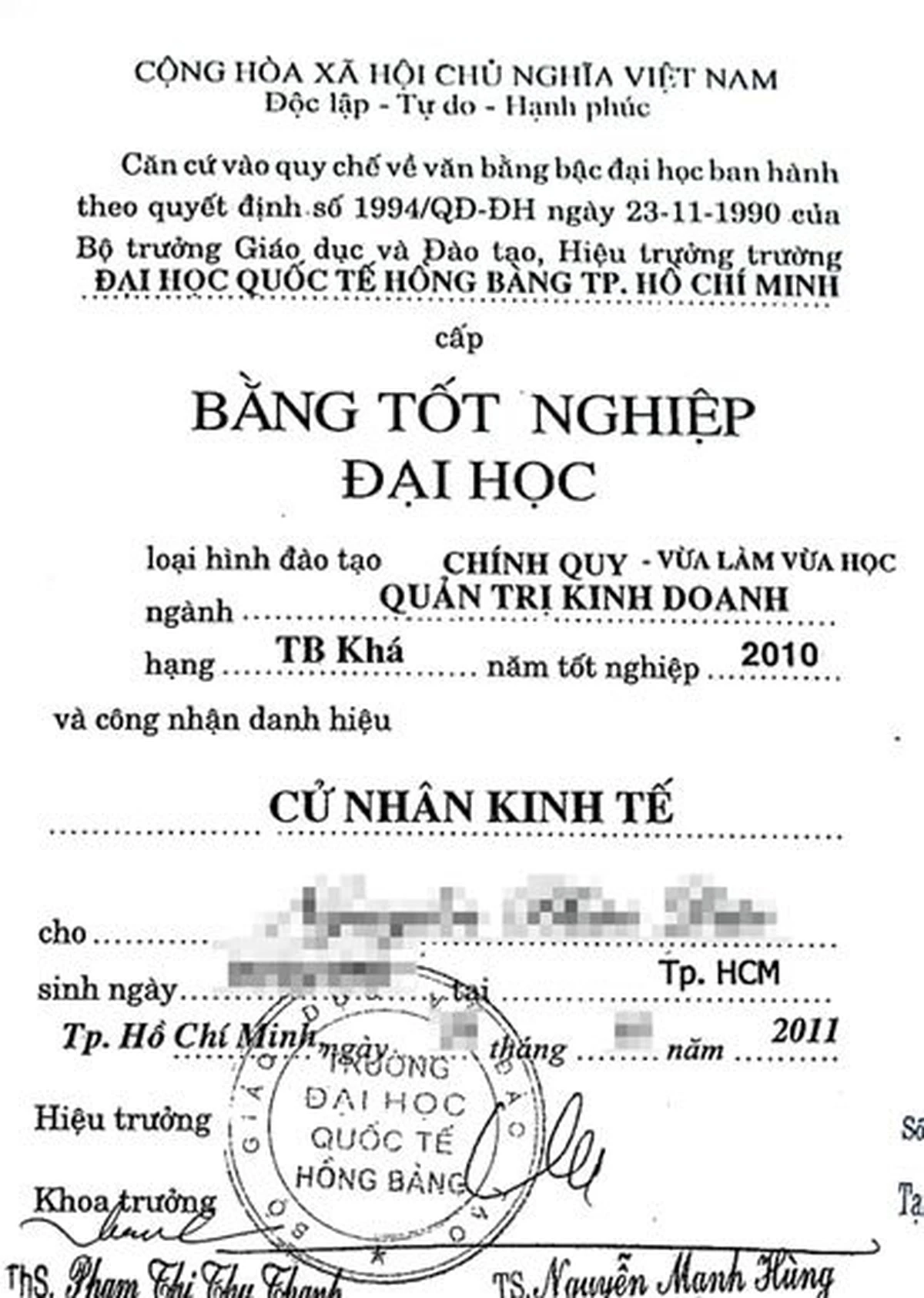 quy chế cấp bằng đại học - Hình 4