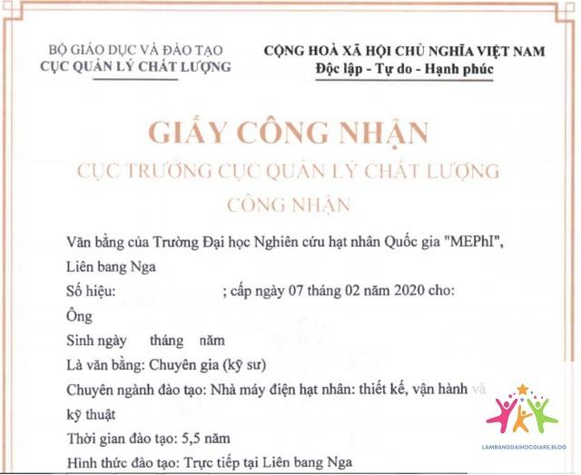 quy định công nhận bằng đại học - Hình 2