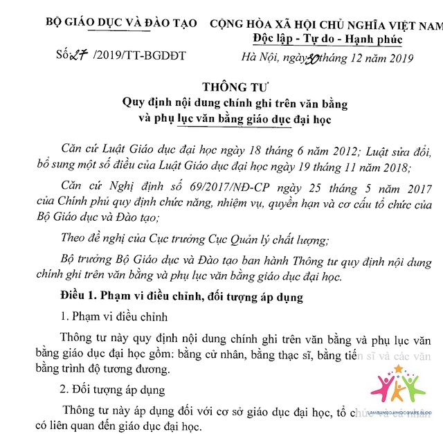 quy định sử dụng bằng đại học - Hình 1