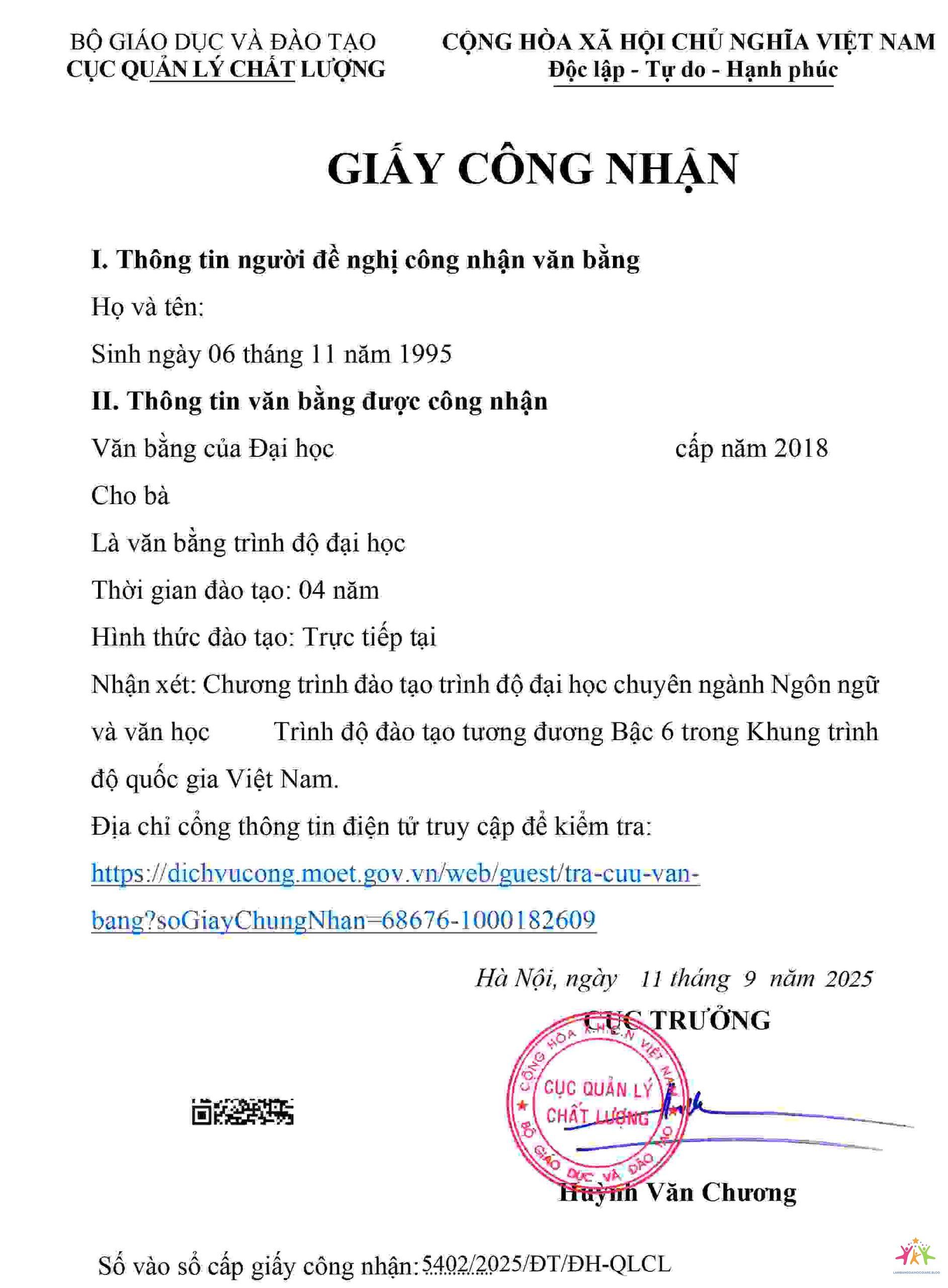 quy trình công nhận bằng đại học quốc tế - Hình 1