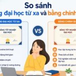 so sánh bằng chính quy và từ xa