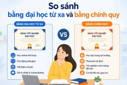 so sánh bằng chính quy và từ xa